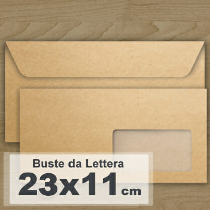 Busta da Lettera 23x11 con Finestra - Stampa su Carta - Buste - SkinOn